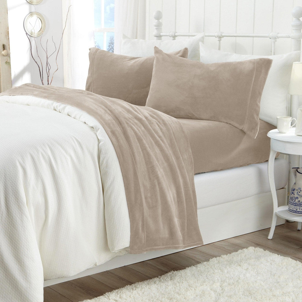 Great Bay Home Velvet Plush Sheets - Ultra-Soft Luxury