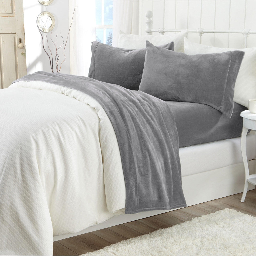 Great Bay Home Velvet Plush Sheets - Ultra-Soft Luxury