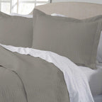 3-Piece Herringbone Stitched Quilt - Louise Collection