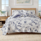 Bettwäsche-Set „Coastal“ aus bedruckter Baumwolle – Kollektion Calypso