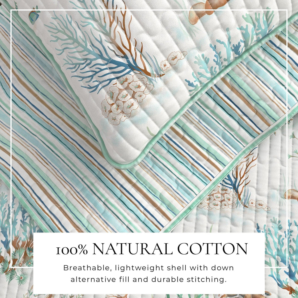 Bettwäsche-Set „Coastal Printed Cotton Quilt“ – Santa Barbara Kollektion