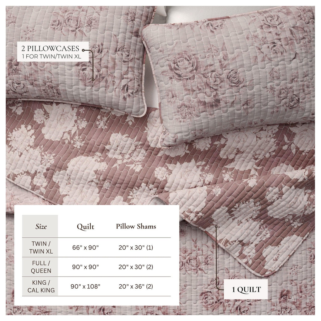 Bettwäsche-Set aus Baumwolle mit Blumenmuster – Kollektion Corin
