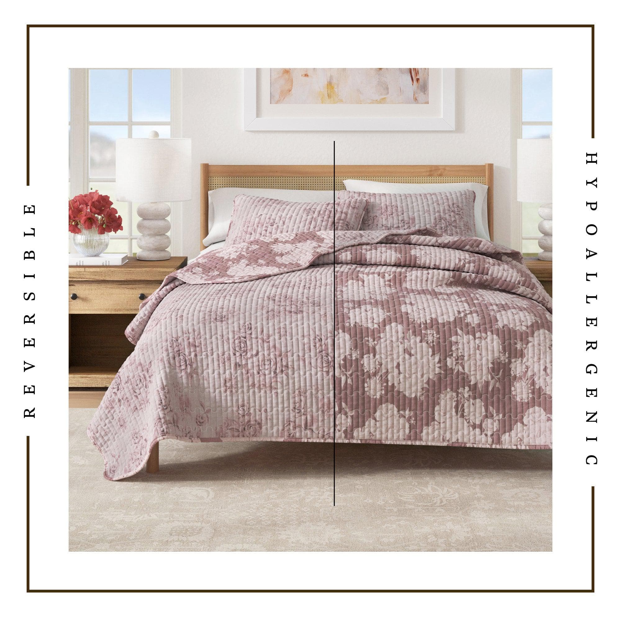 Bettwäsche-Set aus Baumwolle mit Blumenmuster – Kollektion Corin