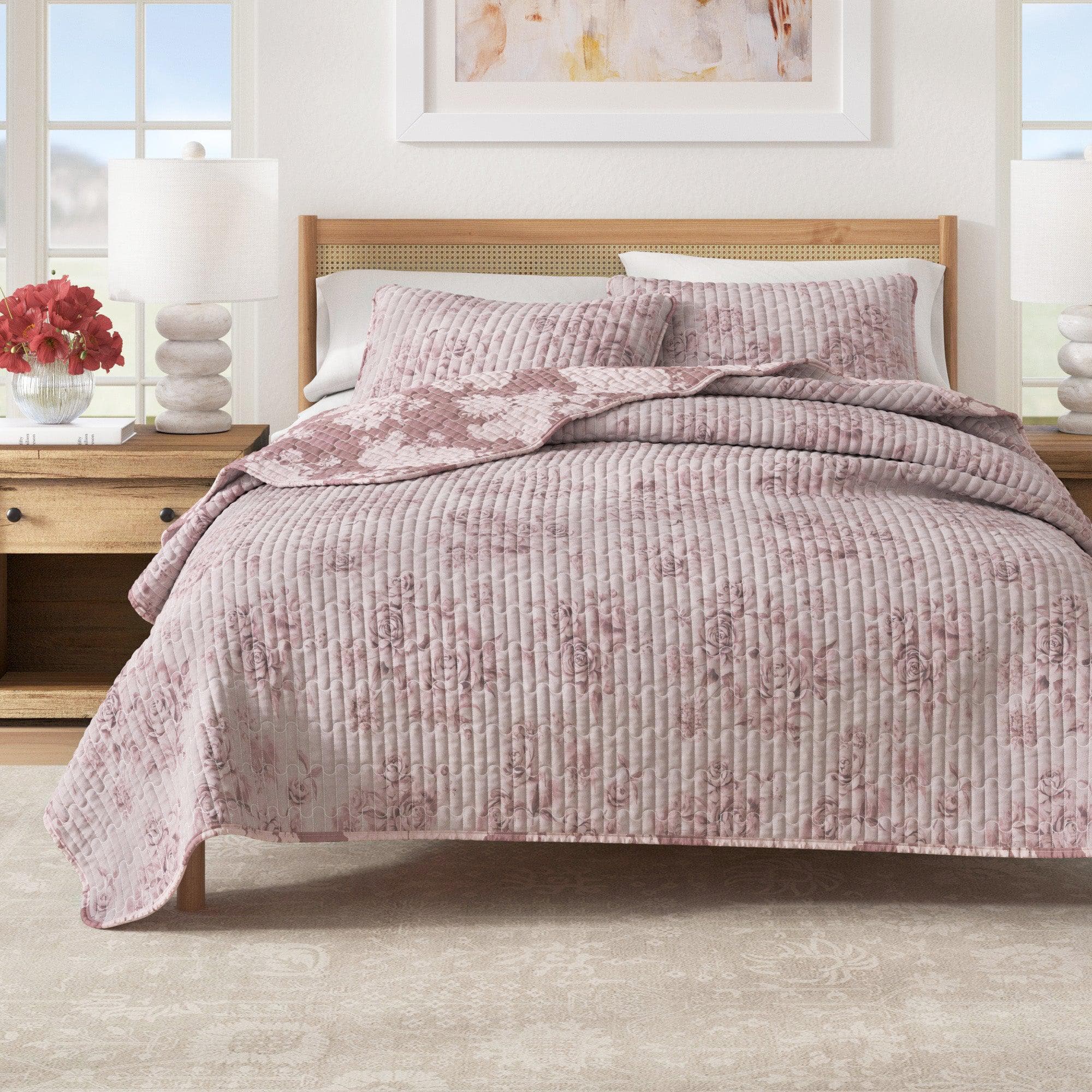 Bettwäsche-Set aus Baumwolle mit Blumenmuster – Kollektion Corin