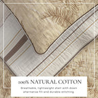 Floral Printed Cotton Quilt Set - Mendocino Collection