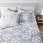 Matelassé Schneeflocken-Steppdecken-Set – Nino Kollektion