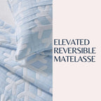 Matelassé Schneeflocken-Steppdecken-Set – Nino Kollektion