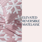 Matelassé Schneeflocken-Steppdecken-Set – Nino Kollektion