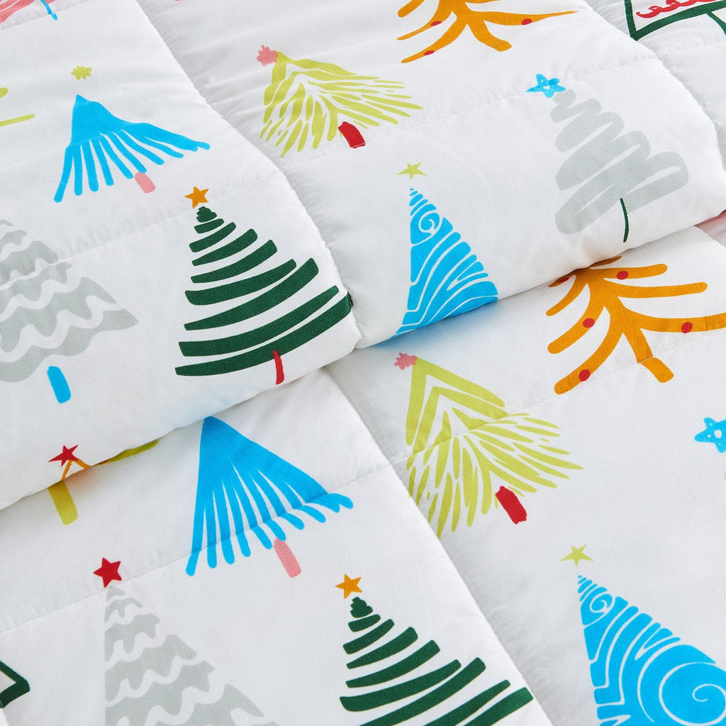 Wendbare Weihnachtsdecke und Kissenbezüge-Set – Holiday / Lodge Odette Kollektion