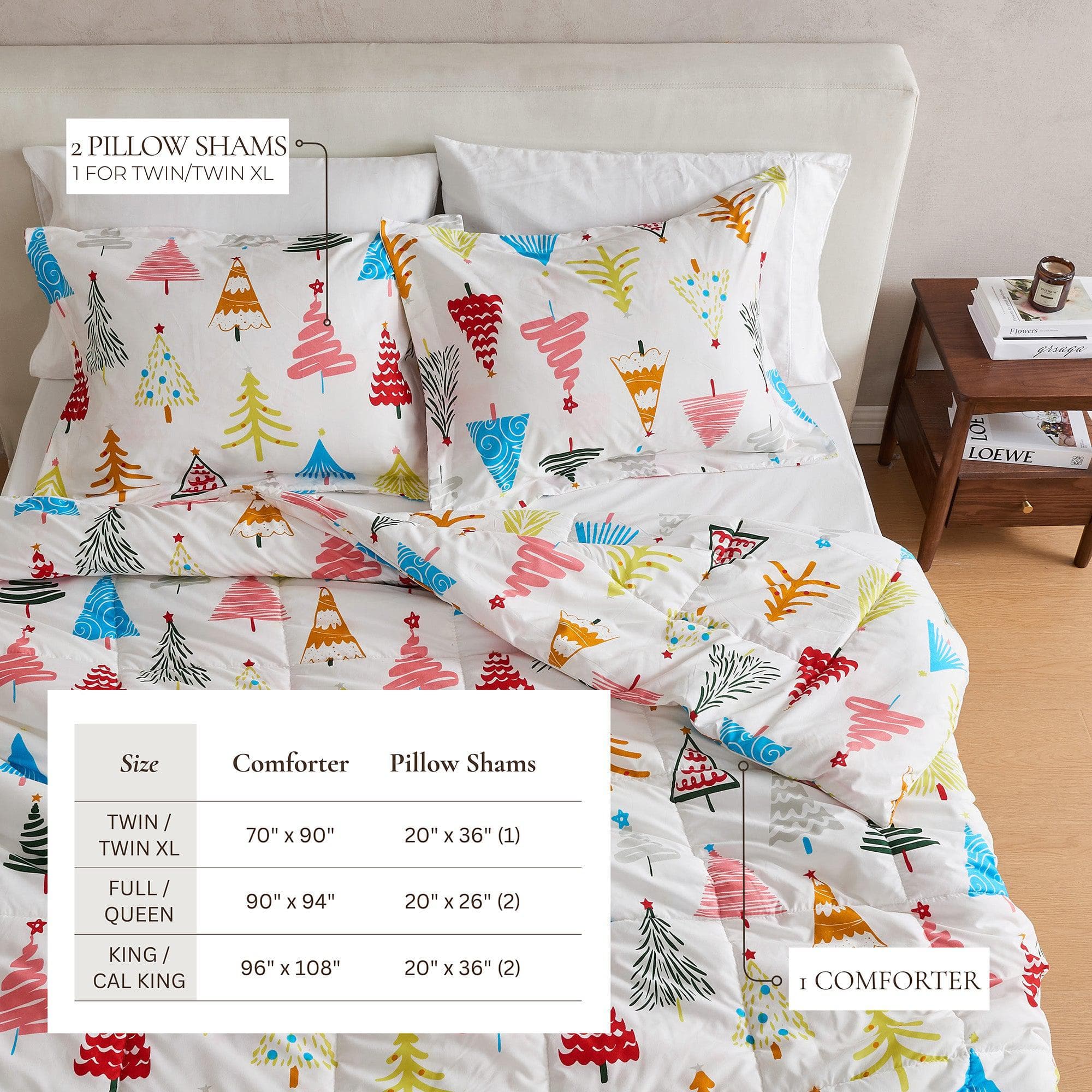 Wendbare Weihnachtsdecke und Kissenbezüge-Set – Holiday / Lodge Odette Kollektion