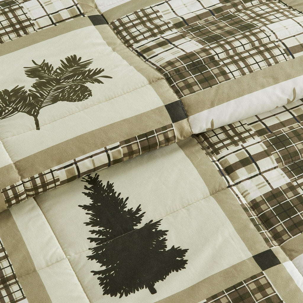 Wendbare Weihnachtsdecke und Kissenbezüge-Set – Holiday / Lodge Odette Kollektion