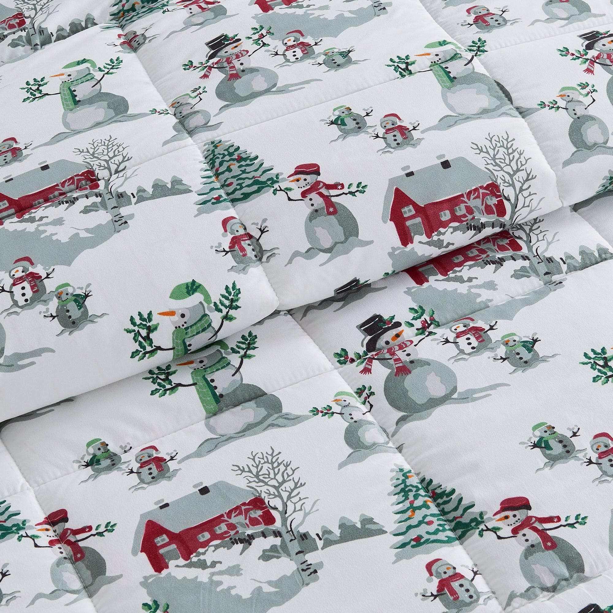Wendbare Weihnachtsdecke und Kissenbezüge-Set – Holiday / Lodge Odette Kollektion