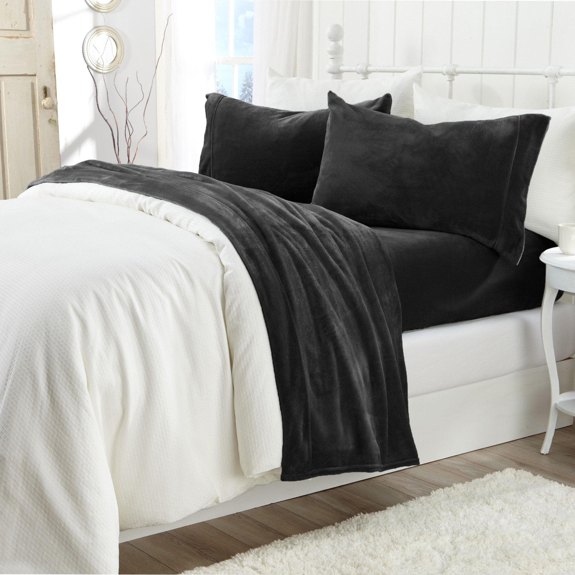 Great Bay Home Velvet Plush Sheets - Ultra-Soft Luxury