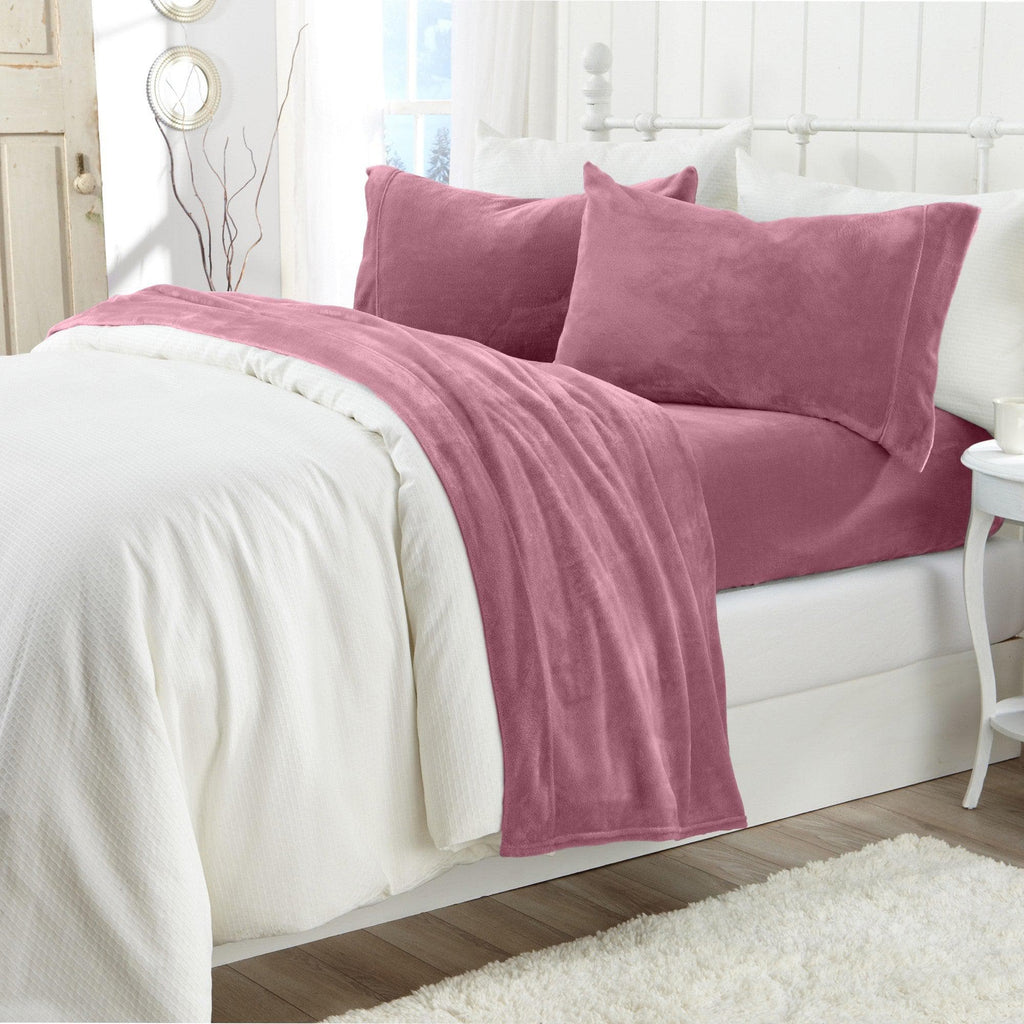 Great Bay Home Velvet Plush Sheets - Ultra-Soft Luxury