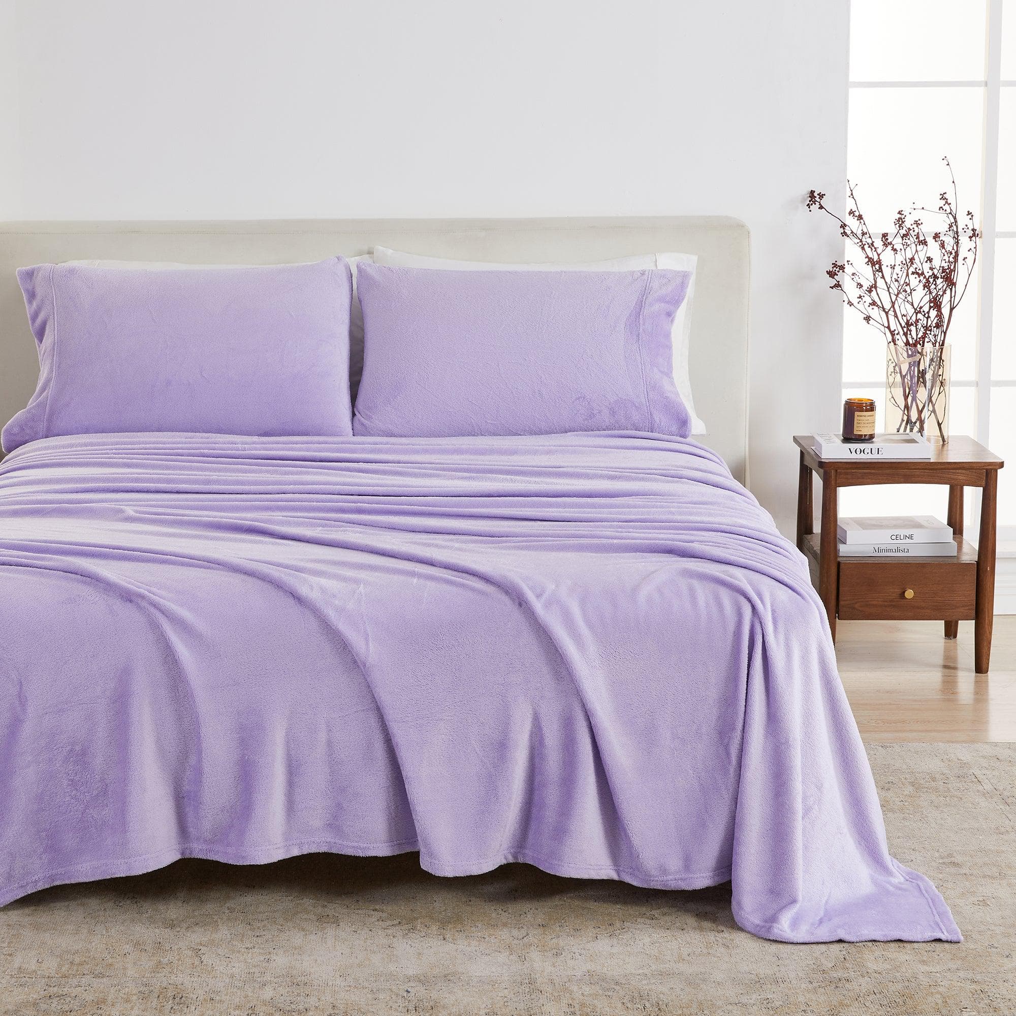 Great Bay Home Velvet Plush Sheets - Ultra-Soft Luxury