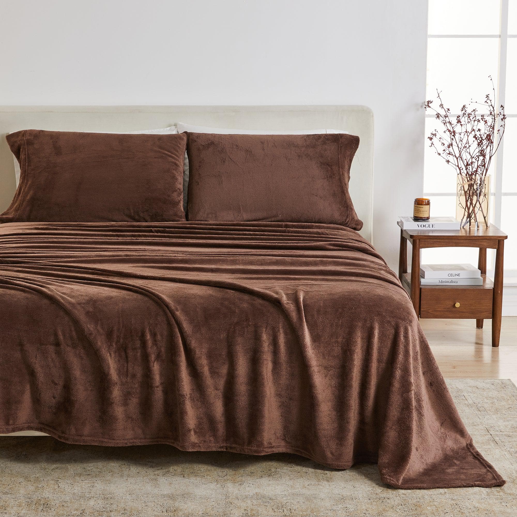 Great Bay Home Velvet Plush Sheets - Ultra-Soft Luxury