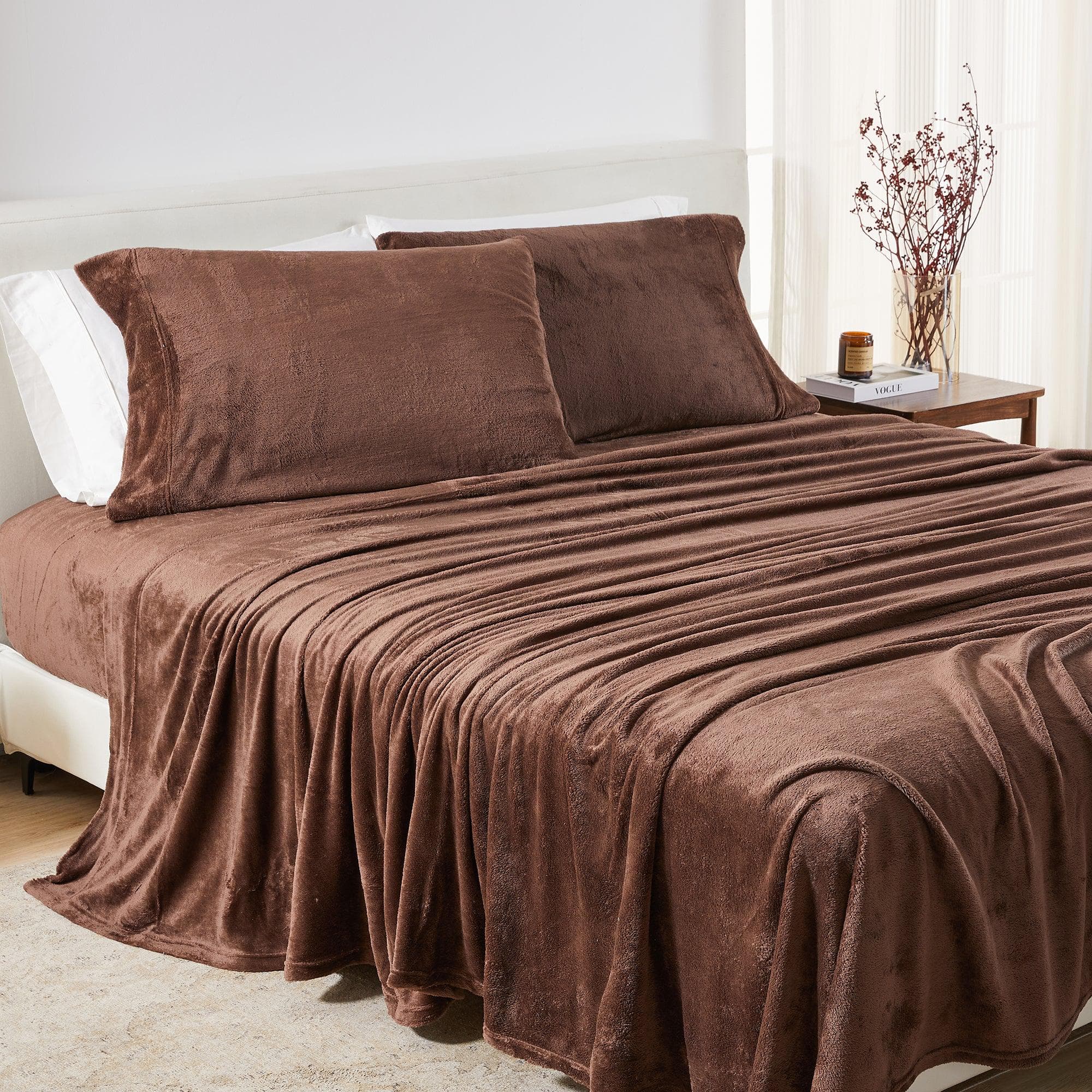 Great Bay Home Velvet Plush Sheets - Ultra-Soft Luxury