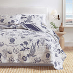 Bettwäsche-Set „Coastal“ aus bedruckter Baumwolle – Kollektion Calypso