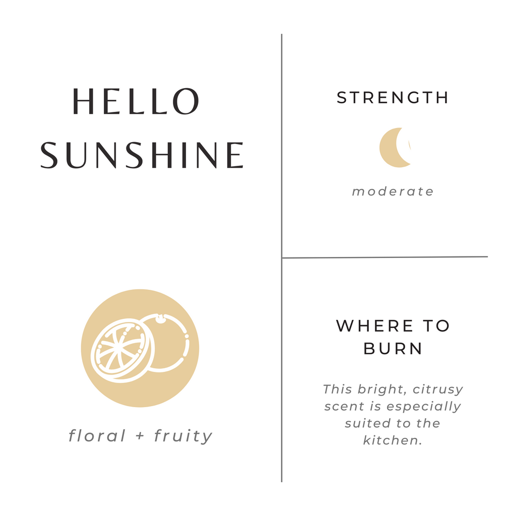 Hello Sunshine Travel Candle – Bright Citrus Floral Blend