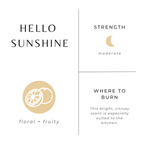 Hello Sunshine Reisekerze – Leuchtende Zitrus-Blütenmischung