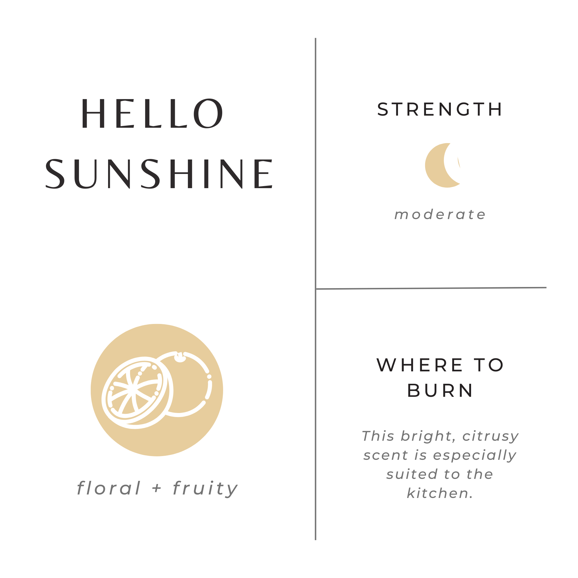 Hello Sunshine Travel Candle – Bright Citrus Floral Blend