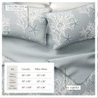 Fenwick Collection Quilt Set - Reversible Coral Microfiber Quilt
