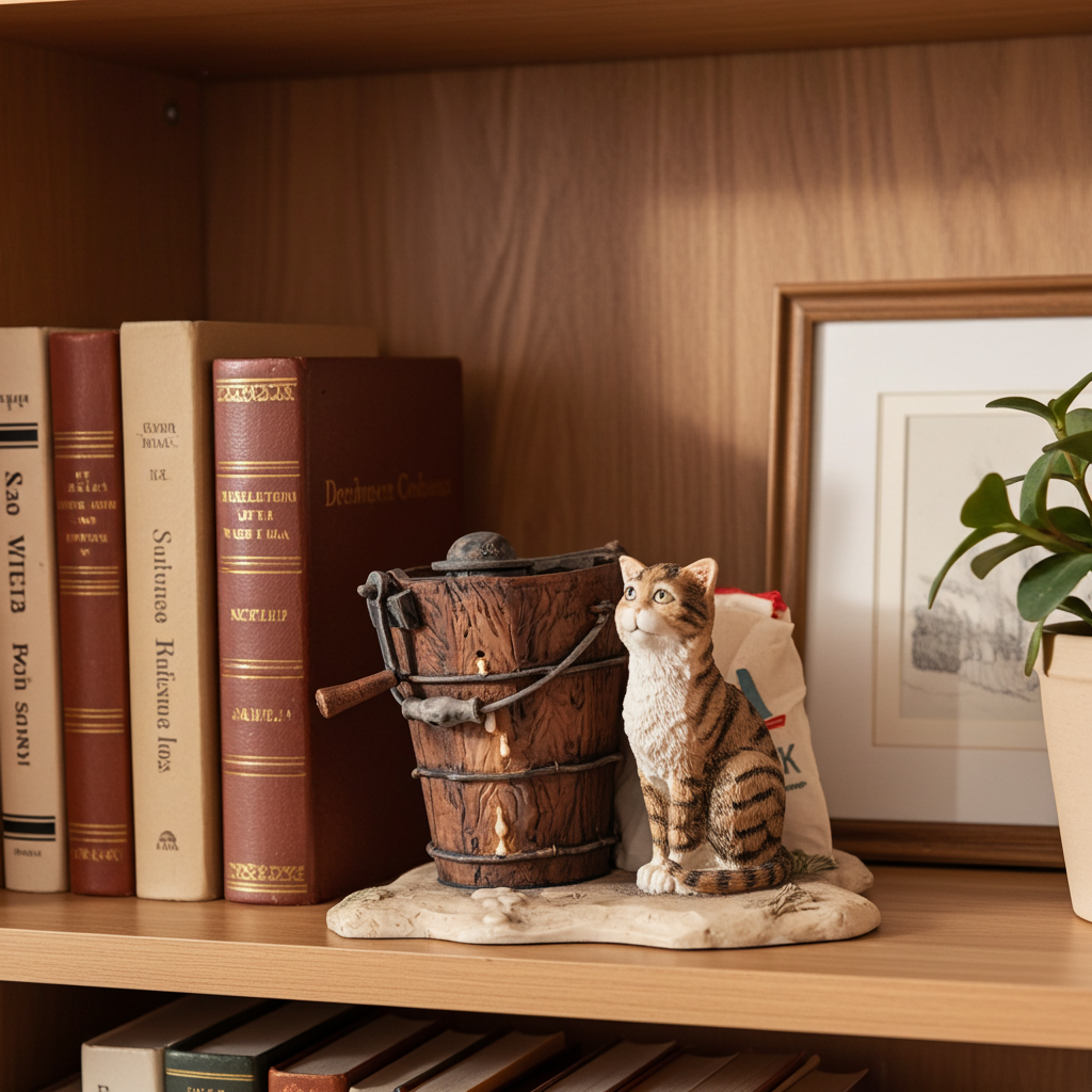 Lowell Davis Tabby Cat Figurine – Border Fine Arts for Schmid