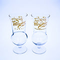 Paradise Cove Hawaii Hurricane Glasses Set of 2 – Tropical Holiday Gift