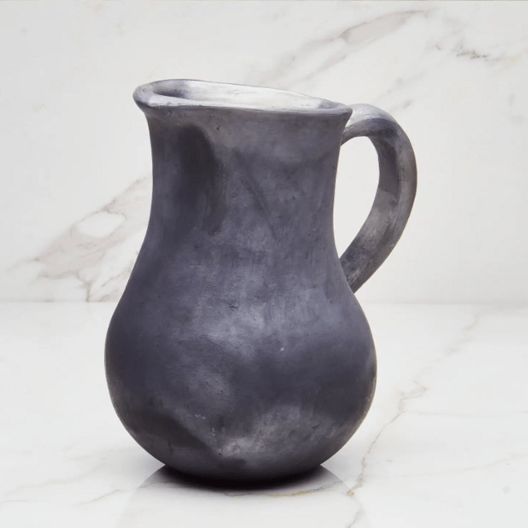 Ikal Black Clay Pitcher — Oaxacan Zapotec Craft