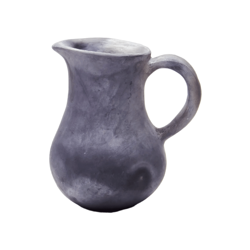 Ikal Black Clay Pitcher — Oaxacan Zapotec Craft