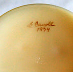 Hand Painted Westmoreland Milk Glass Footed Bowl – Signed 1979 Floral Design