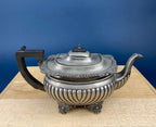 Pewter Teapot & Coffee Pot Set – Fluted English Serving Pots