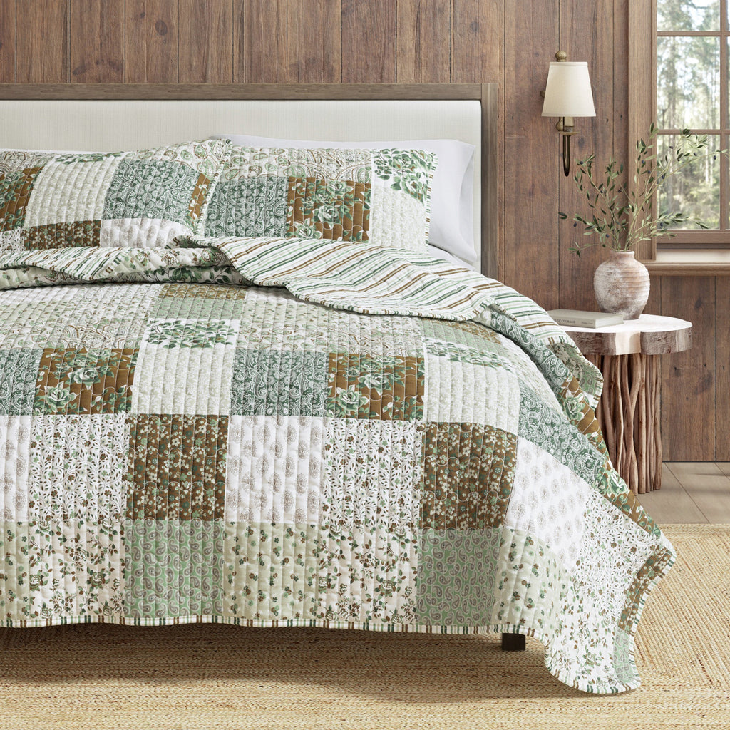 Bettwäsche-Set mit Blumen-Patchworkmuster – Kollektion Damia