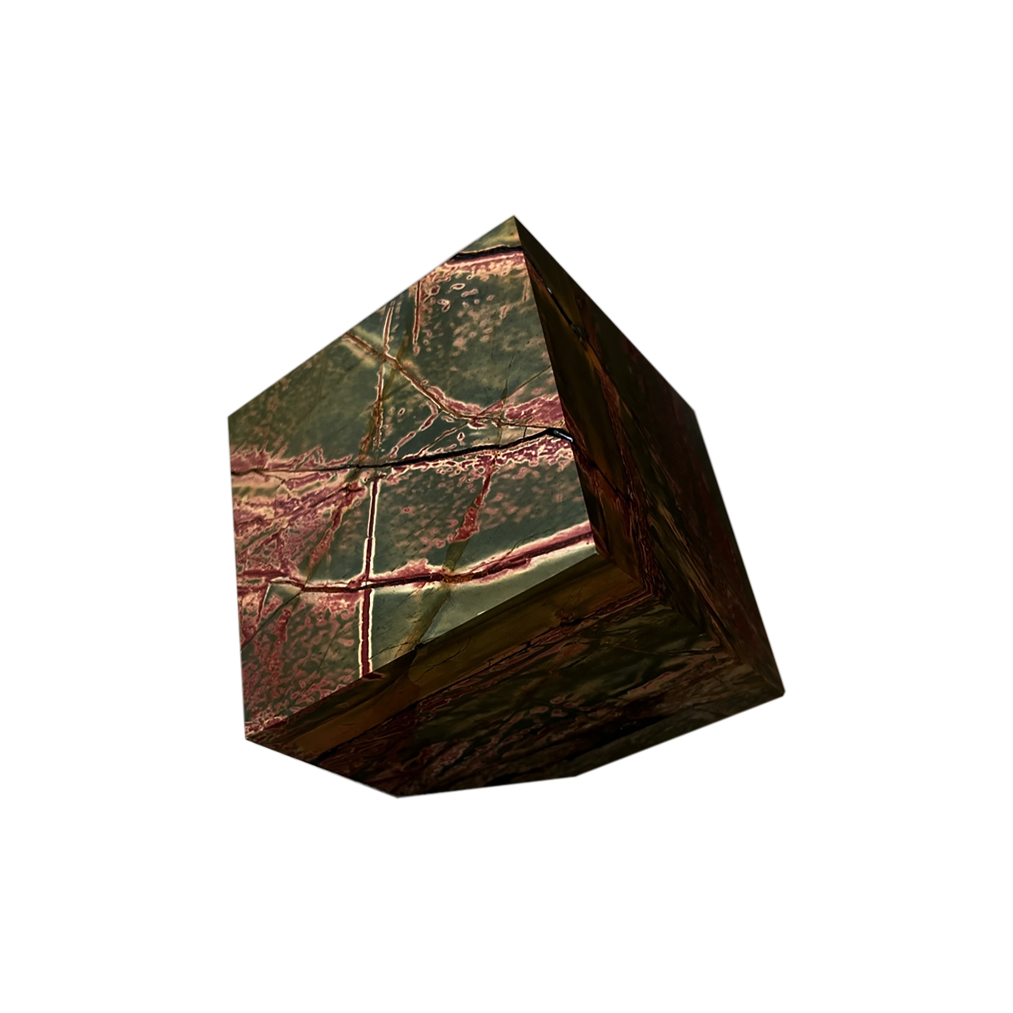 Jasper Decorative Cube — Natural Stone