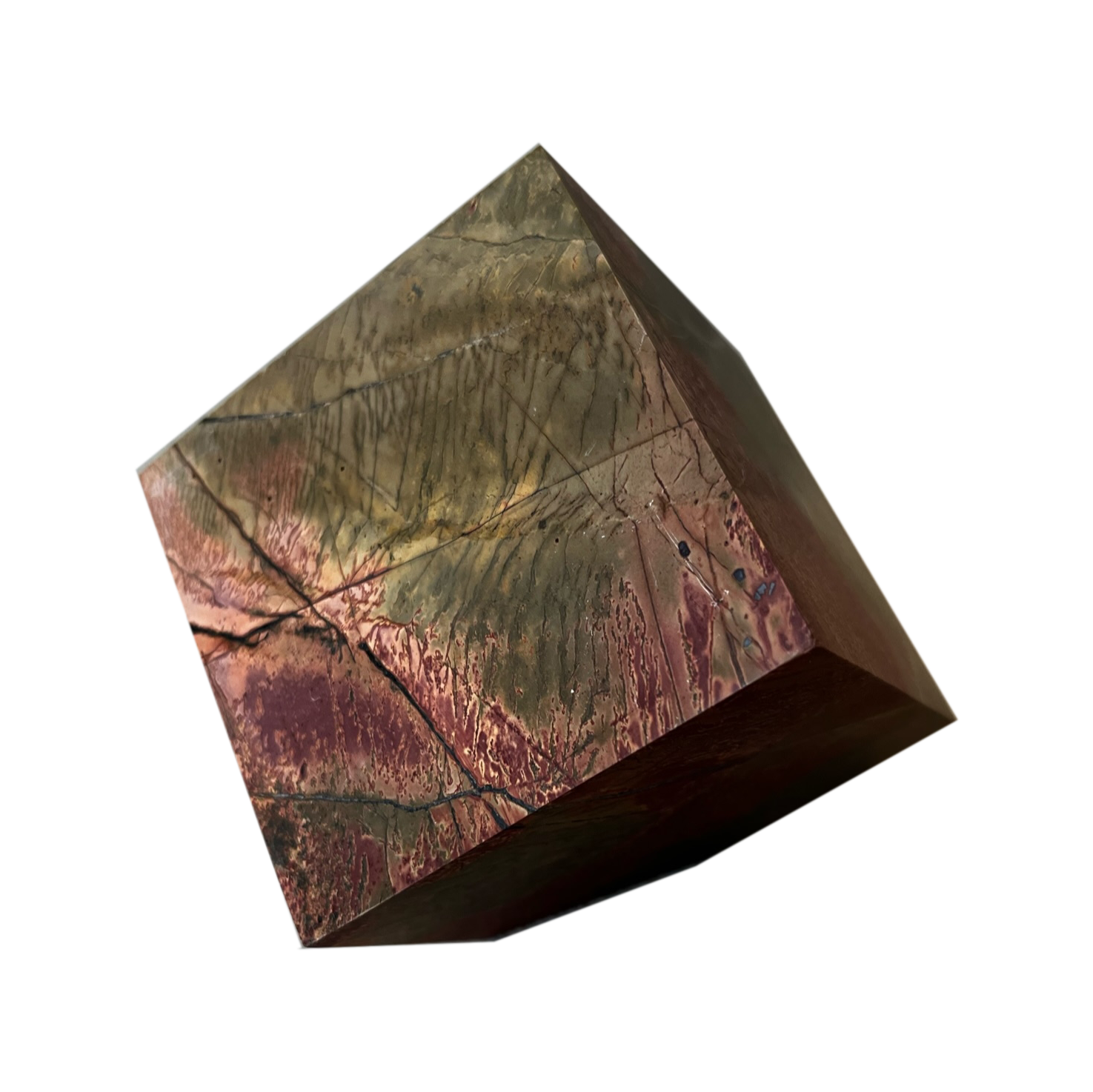 Jasper Decorative Cube — Natural Stone