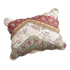 DaDa Bedding Bohemian Cranberry Salbei Chevron Patchwork Blumen Kissenbezug (JHW924)