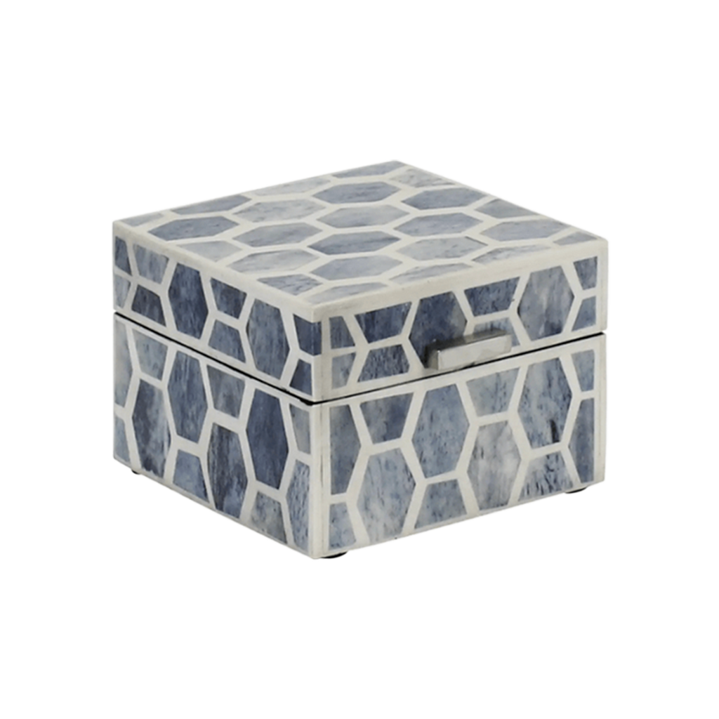 Kirra Box — Indigo Bone & Resin