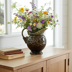 Ceramic Pitcher - Hull Pottery Rose Glaze