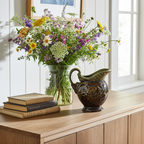 Ceramic Pitcher - Hull Pottery Rose Glaze