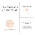 Reisekerze Zitronengras + Mandarine – Spritzige Zitrusmischung