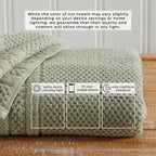 100 % Baumwolle Kariertes Jacquard Badetuch-Set – Kollektion Giuliana