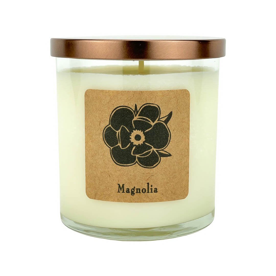 Magnolia 10 oz Soy Candle - Lemon & Greenery Notes
