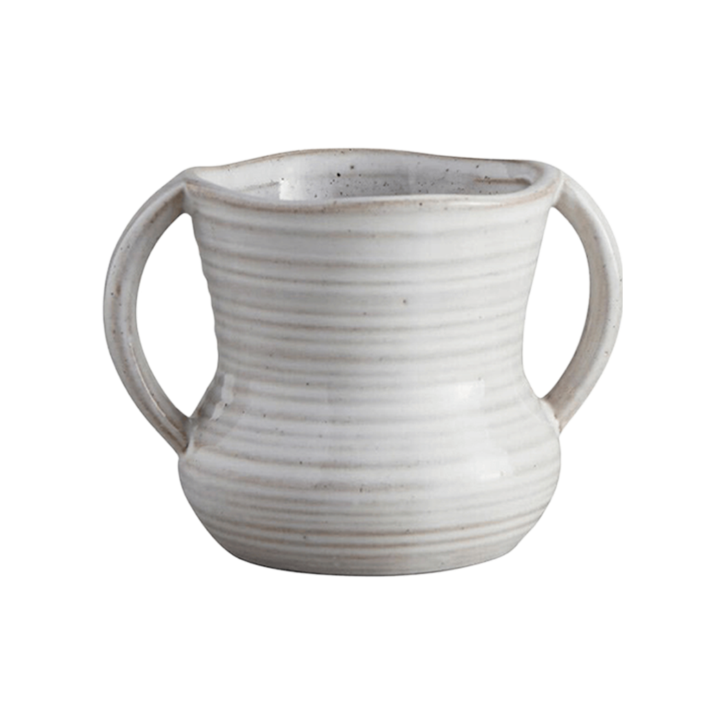 Maison Vase — Petite Porcelain with Dual Handles