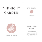 Reisekerze „Mitternachtsgarten“ – Lavendel, Rosmarin & Geranie