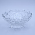 Mikasa Holiday Classics Crystal Footed Bowl — Etched Snowflake