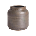 Handcrafted Matte Green Mika Jar – 6" Decorative Accent