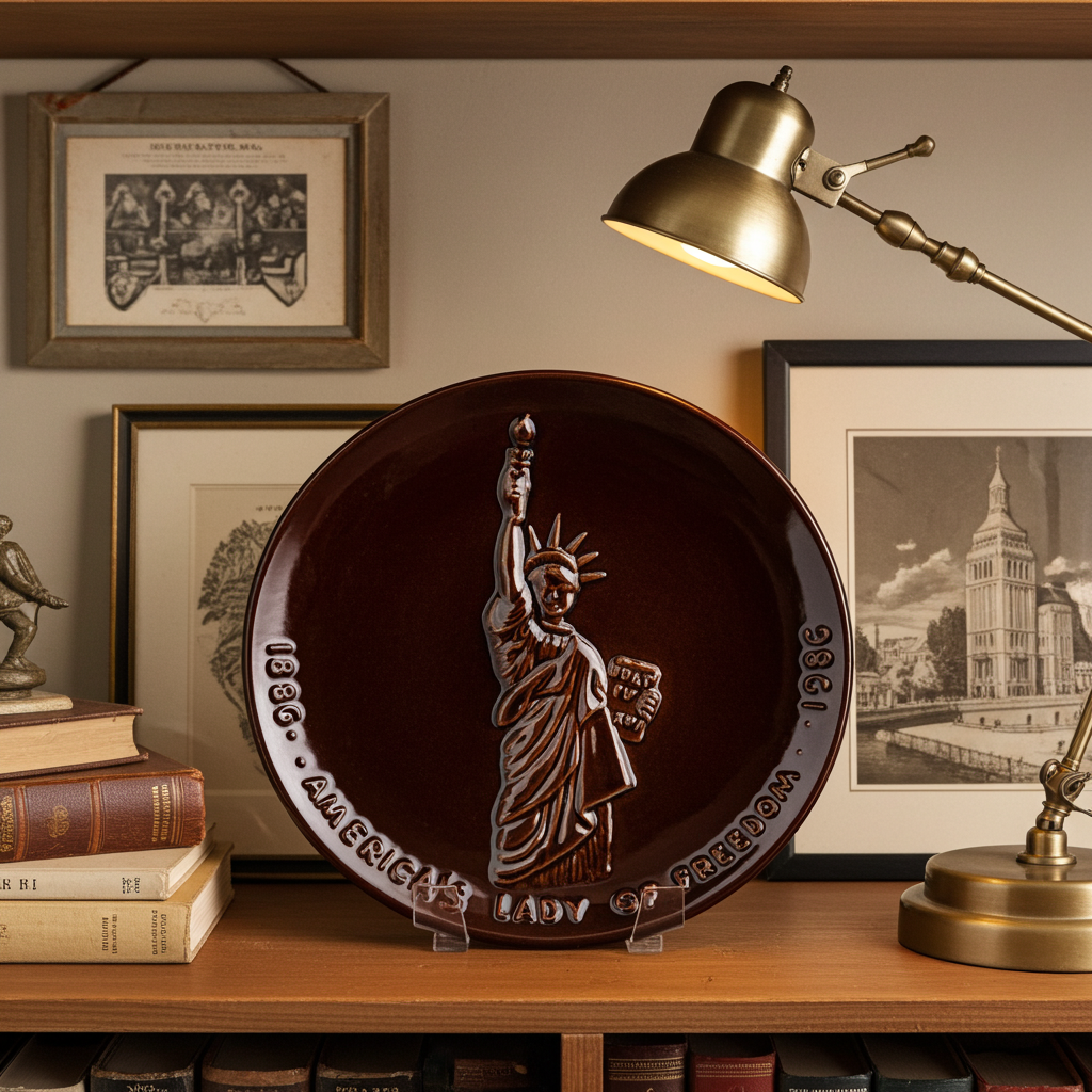 Frankoma Liberty Centennial Wall Plate - 1986 Commemorative