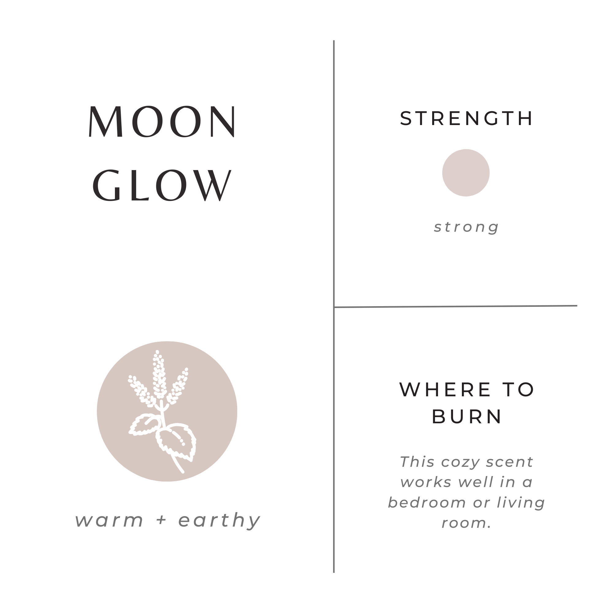 Moonglow Travel Candle – Patchouli, Cinnamon & Black Pepper
