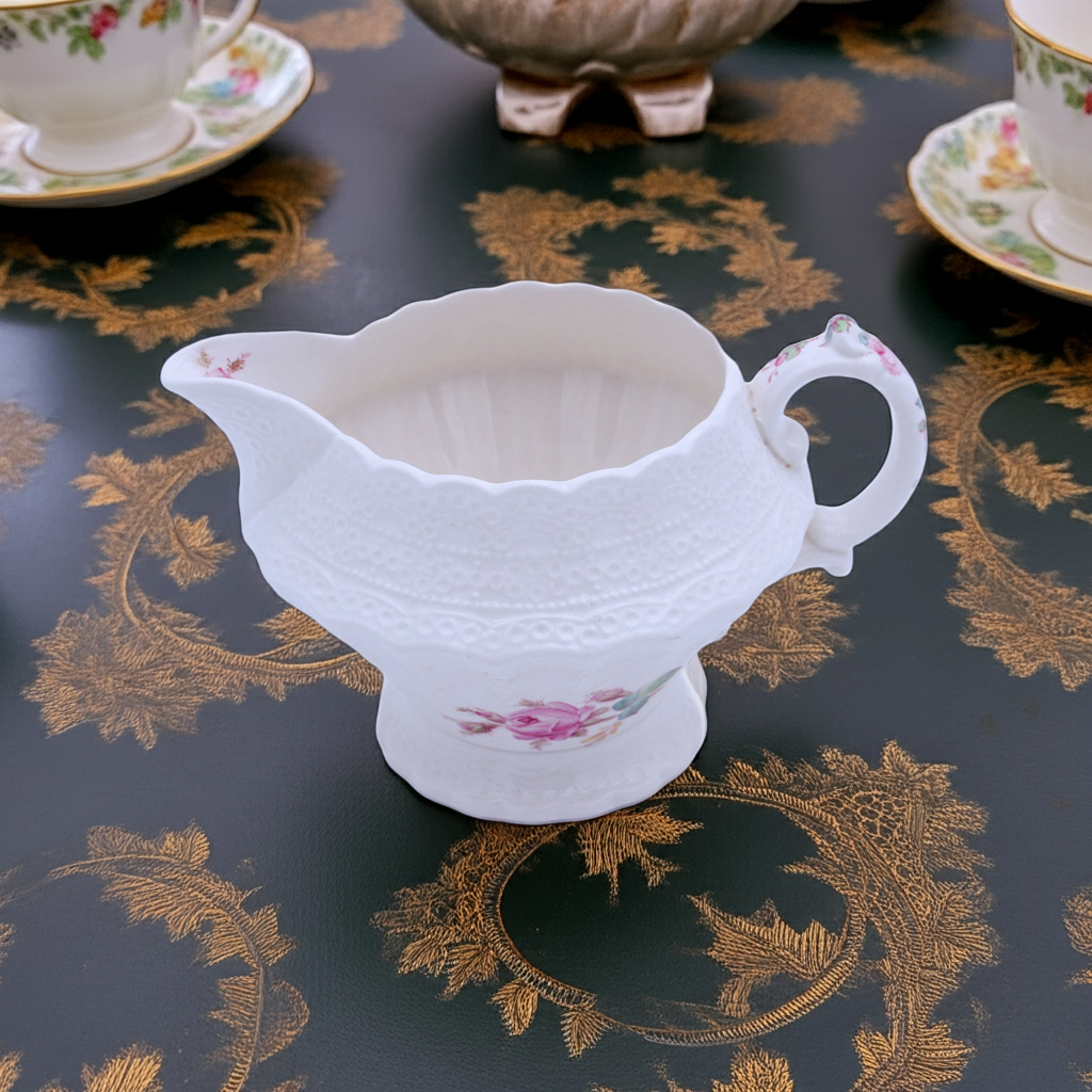 Spode Jewel Copeland Heath & Rose Creamer #70392 – Vintage China
