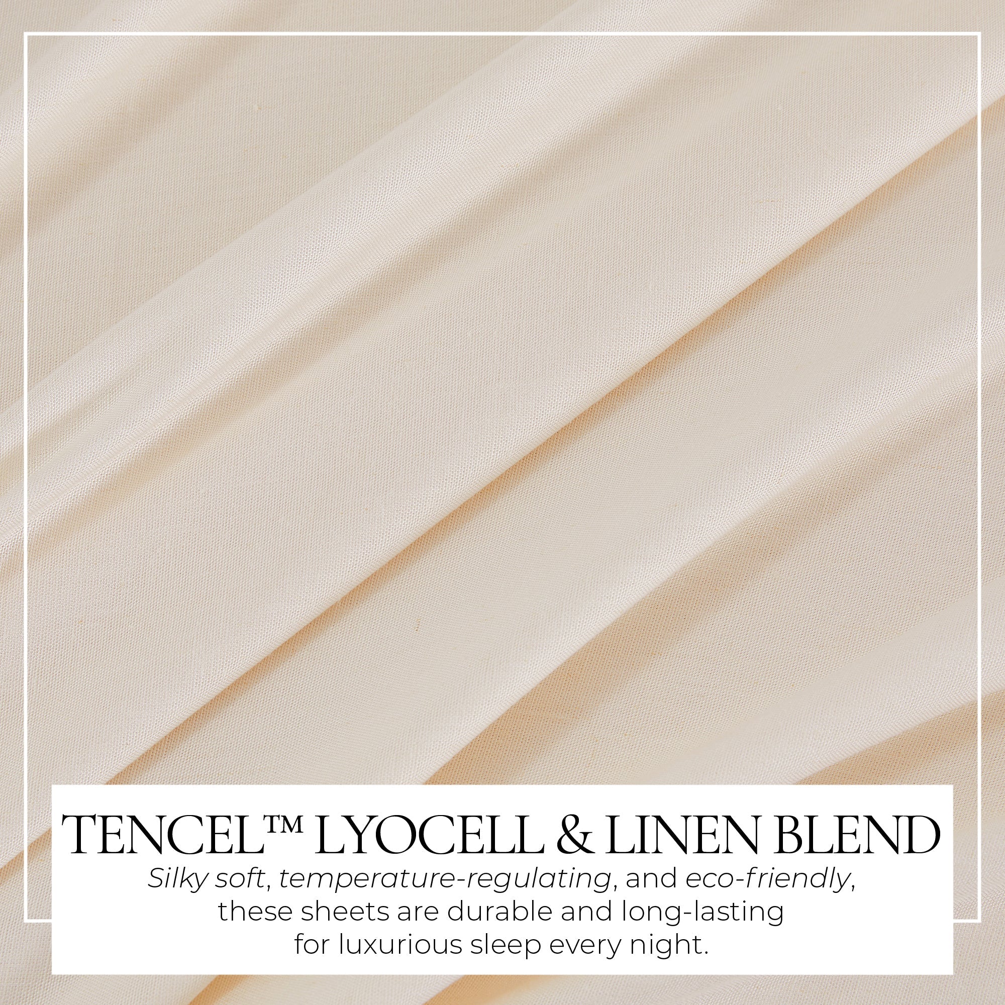 TENCEL™ Lyocell- & Leinen-Mischbettwäsche-Set – Kollektion Magdalena